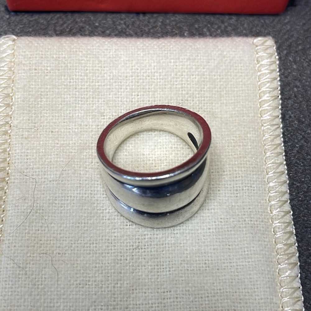 Vintage Retired James Avery Wide Segmented Ring, … - image 2