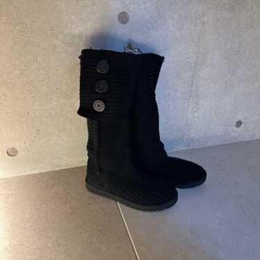 UGG Knit Boots Classic Cardy Black