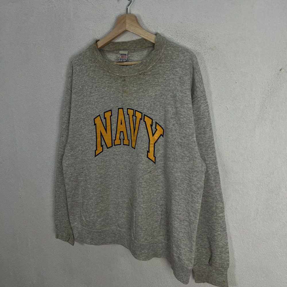 Made In Usa × Vintage VINTAGE NAVY SOFFE HEAVY SW… - image 2