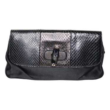 Gucci Bamboo exotic leathers clutch bag - image 1