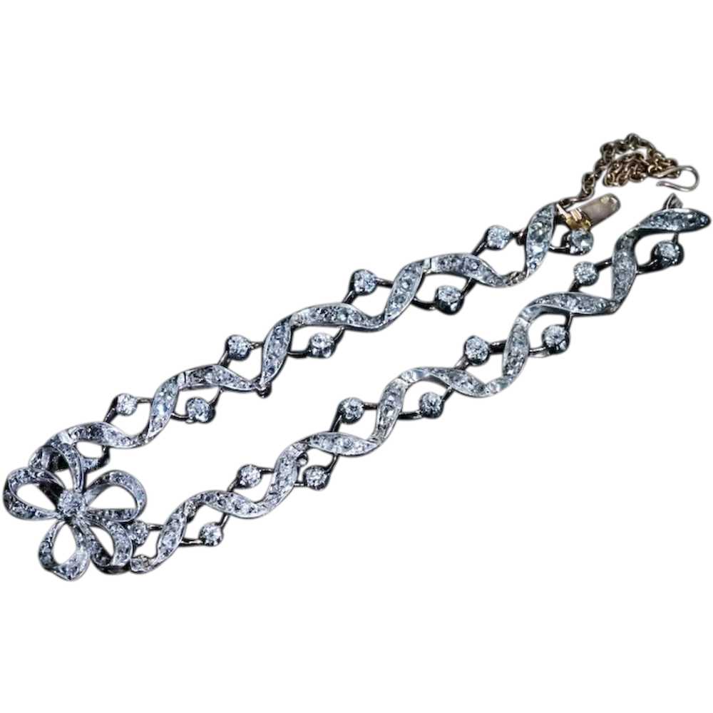 Belle Époque Antique French Diamond Bracelet - image 1