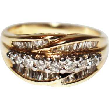 Bold Elegant Modern Natural Diamond Cocktail Ring - image 1