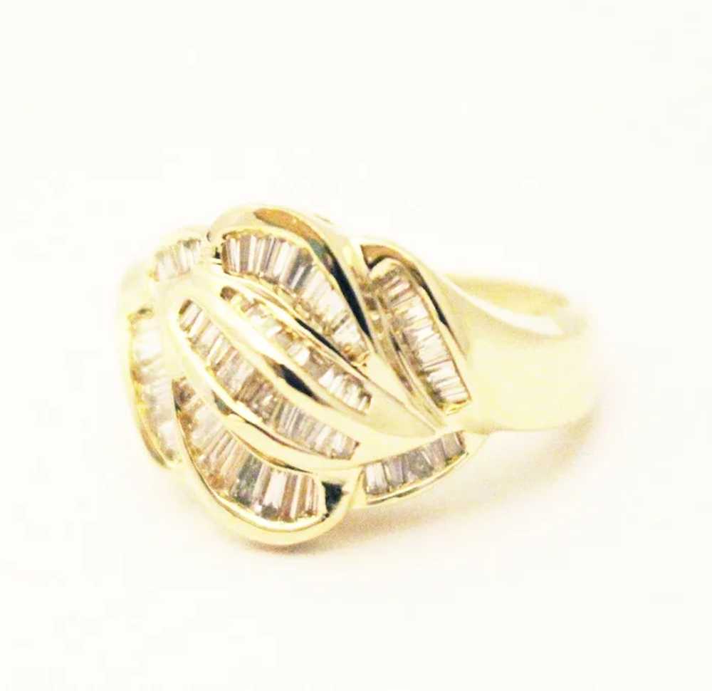 Bold Elegant Modern Natural Diamond Cocktail Ring - image 3