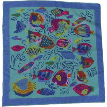 Vintage Fish Scarf by Ken Done