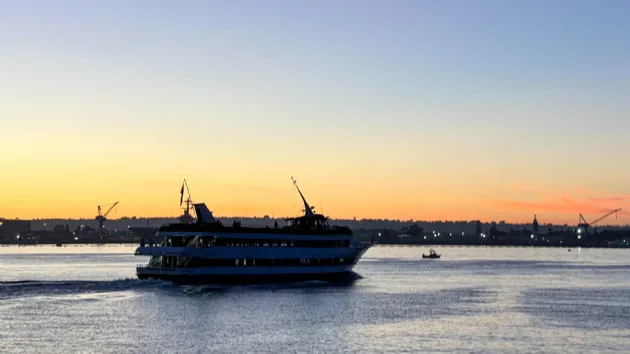 Harbor Cruise Going by the Embarcadero in Downtown San Diego