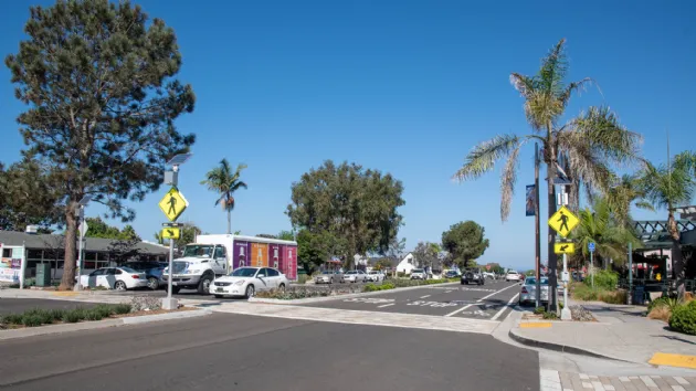 The Main Street Camino Del Mar in the Village of Del Mar