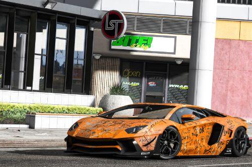 Paintjob for Lamborghini Aventador LP700-4 LB Works 