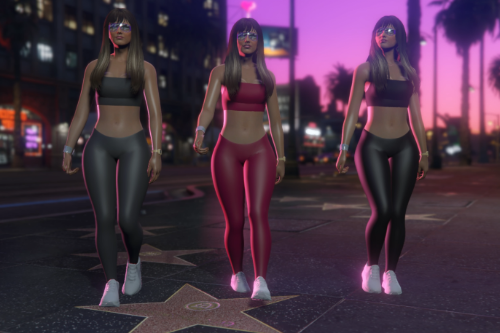 Leather Nightlife Outfit Full Body Mod Mp Female