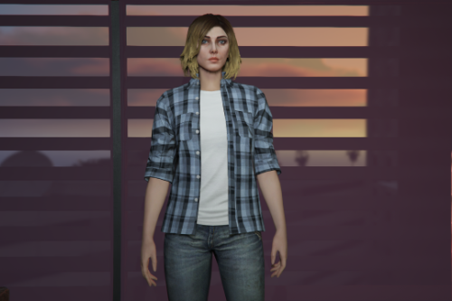 MP Female Custom Plaid Shirts [Add-On]