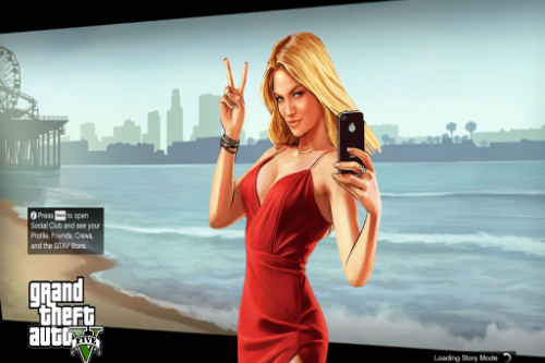 No More Bikini - Red Slit Dress Loading Screen 