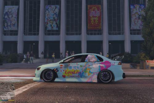 Tang Keke Love Live Superstar Itasha (痛車/痛车) for Zlayworks Mitsubishi Lancer "Evo Z"