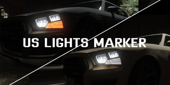 USA Lights Marker for vanilla cars