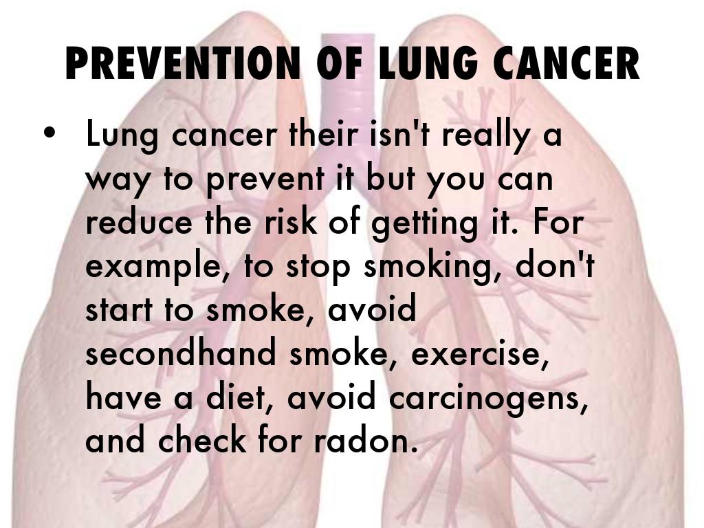 How to reduce the risk of lung cancer