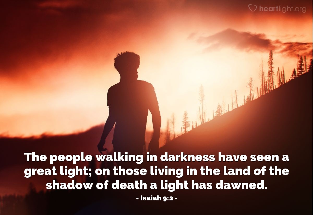 Illustration of Isaiah 9:2 on Light