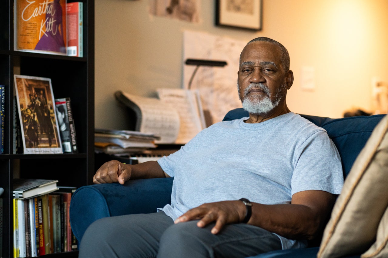 Wesley Brown, author and professor who began the Black Panther Party chapter in Rochester with Doris Price, enjoying his Sunday afternoon at home in Lawrenceville, Georgia.