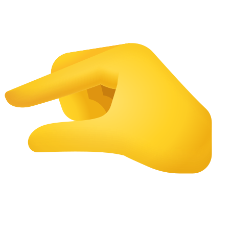 Pinching Hand icon in Emoji Style