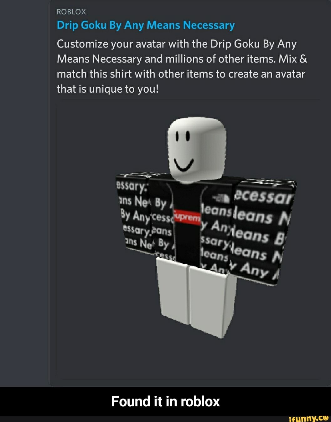 Roblox Drip Template