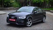 Audi A3 Sedan Review black front quarter