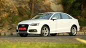 Audi A3 Sedan Review white front quarter