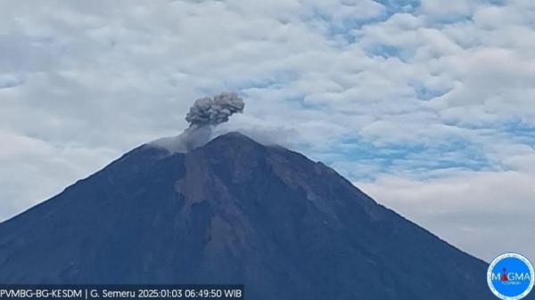 Gunung Semeru Erupsi Beruntun Hari Ini, Status Level II Waspada