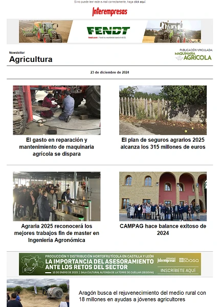 Newsletter Agrícola