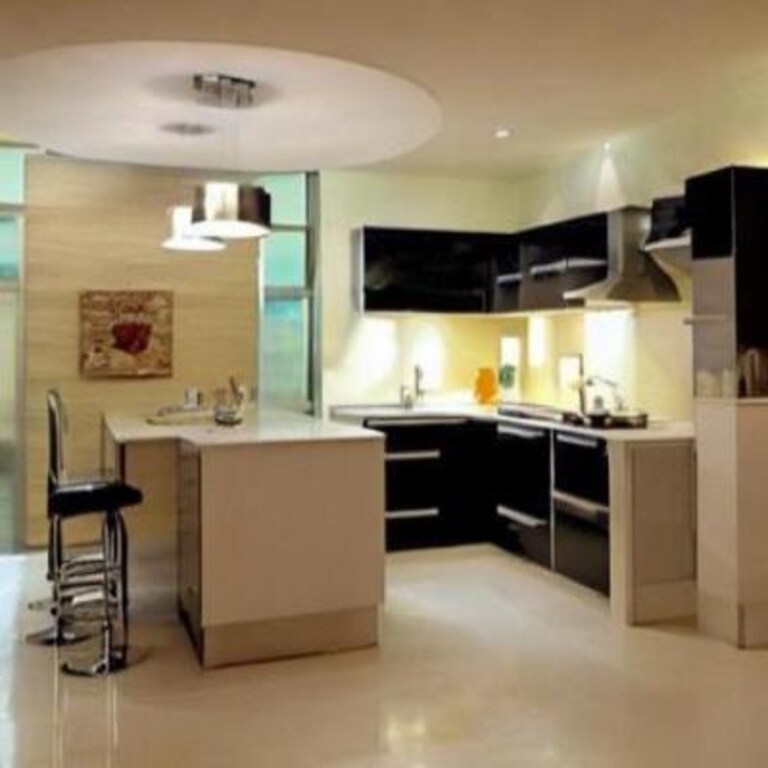 Modern Small Kitchen False Ceiling Design