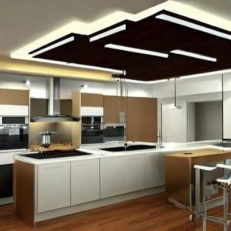 Plus Minus False Ceiling Design for Kitchen