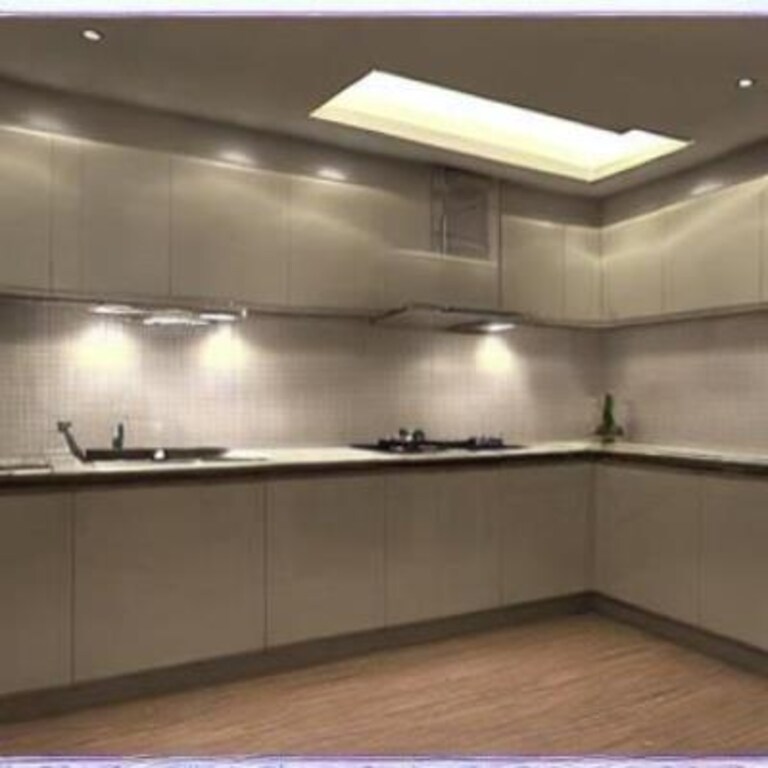 Sloped False Ceiling Design For Kitchen