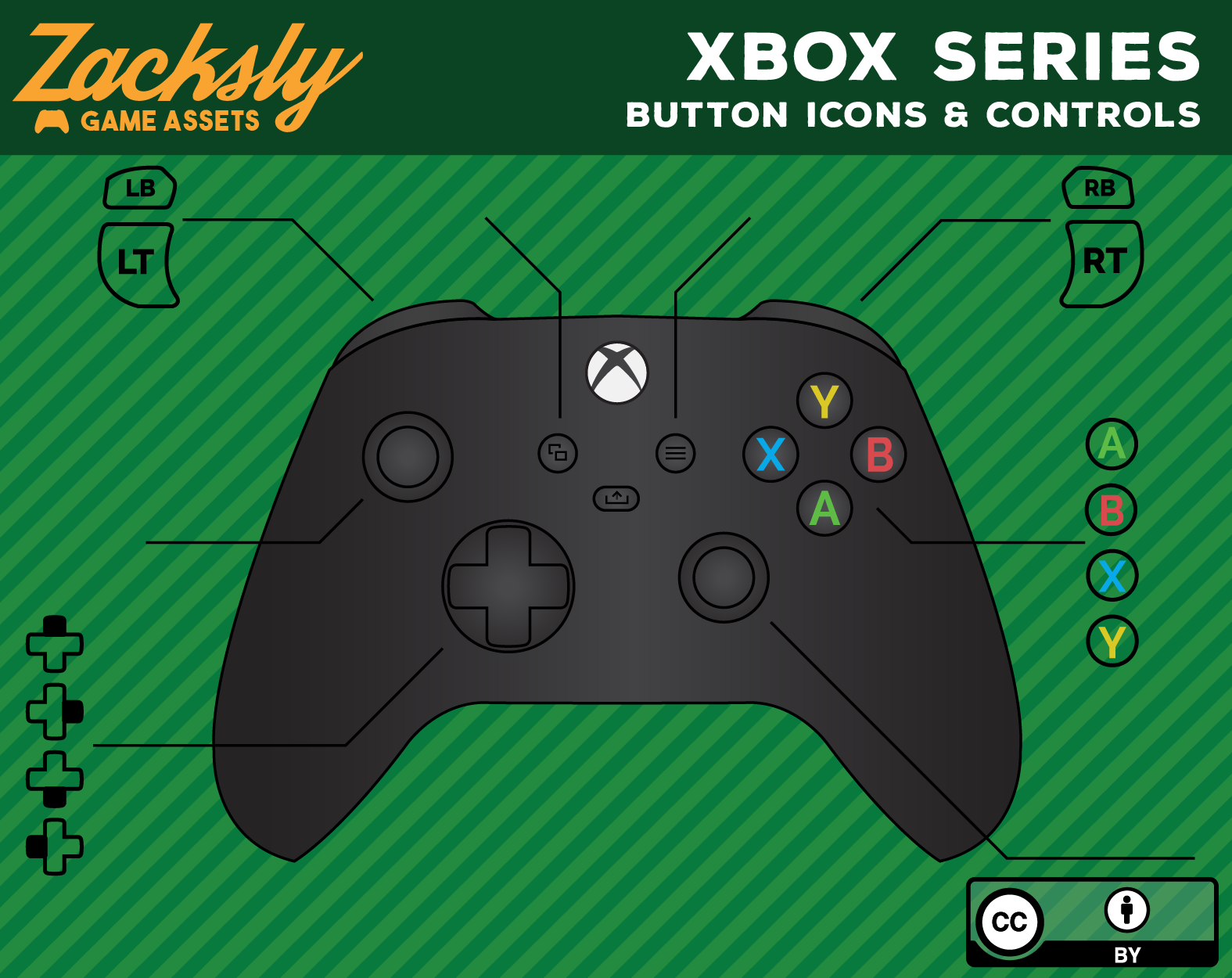 Xbox Controller Button Icons