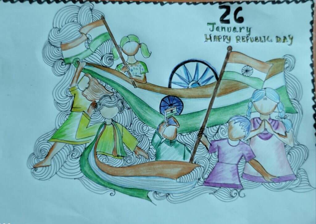 Republic Day Drawing Ideas 2024 For School Students and Kids