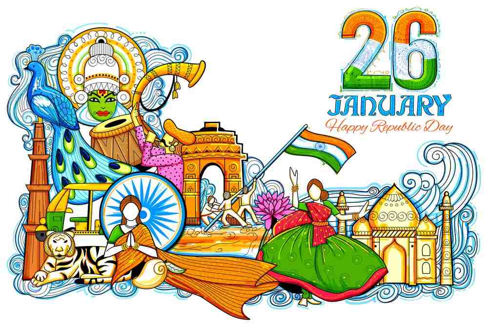 Republic Day Drawing Ideas 2024 For School Students and Kids