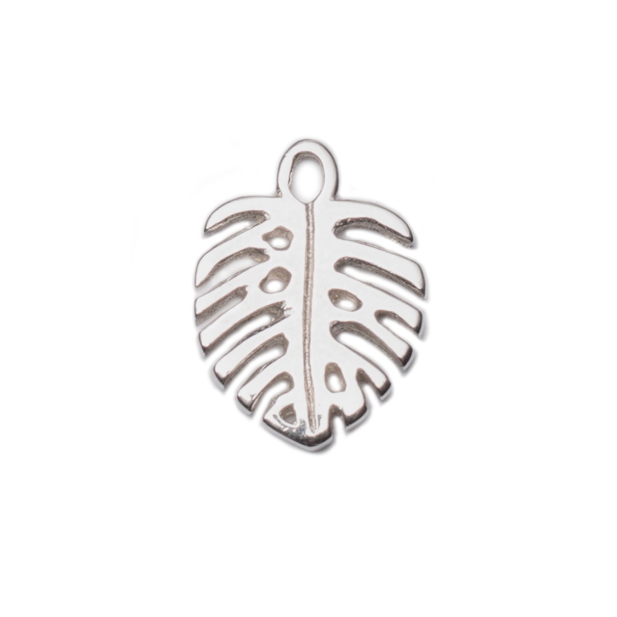 Sterling Silver Monstera Leaf  Charm