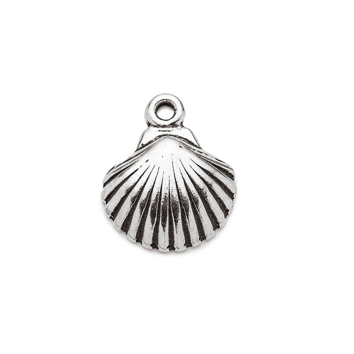 Sterling Silver Scallop Shell Charm