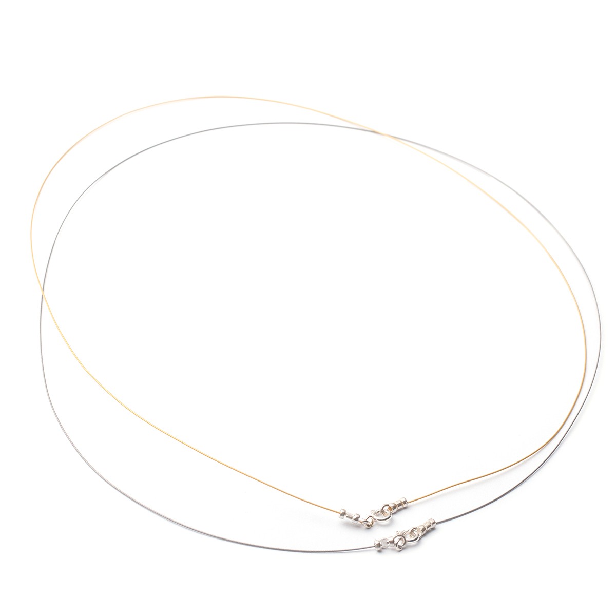 Necklet Wire For Beading with Sterling Silver Findings - Various options