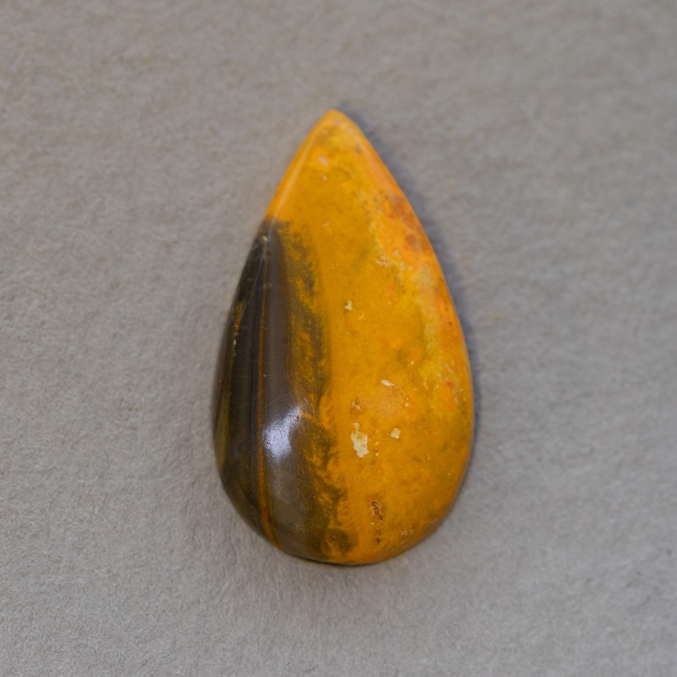 Bumblebee Jasper Freeform Cabochon, Approx 20.5x11.5mm