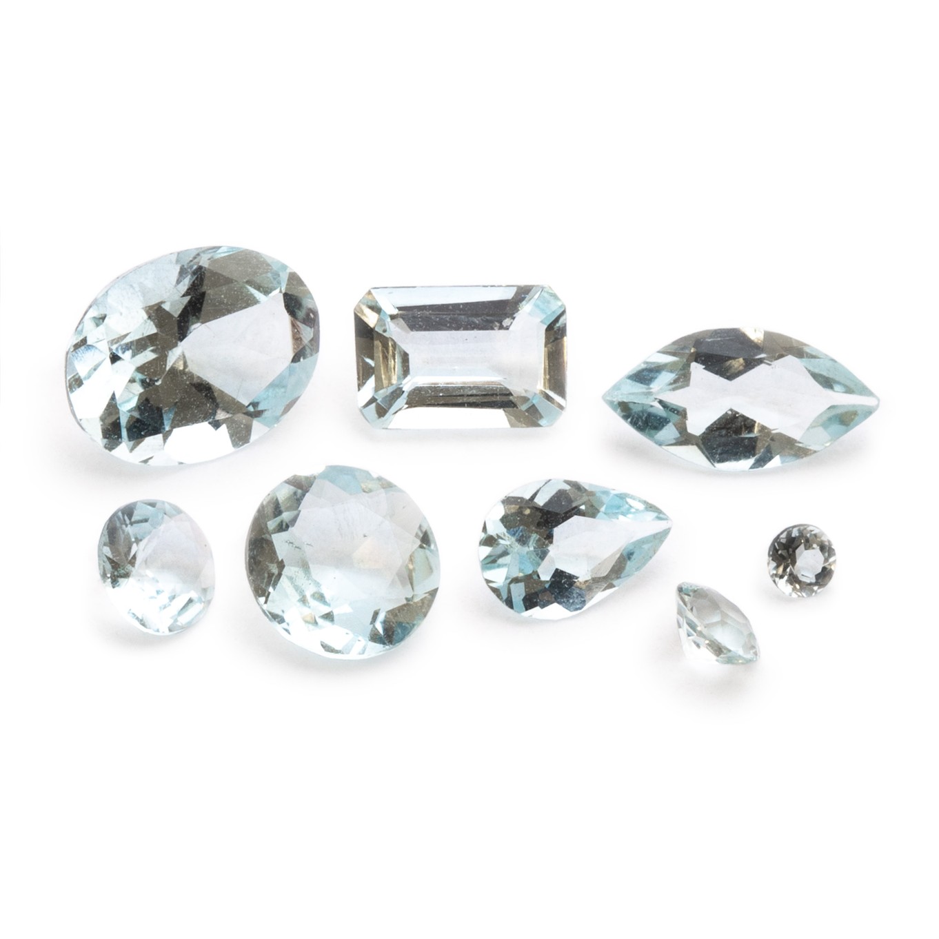 Aquamarine A Quality Faceted Stones