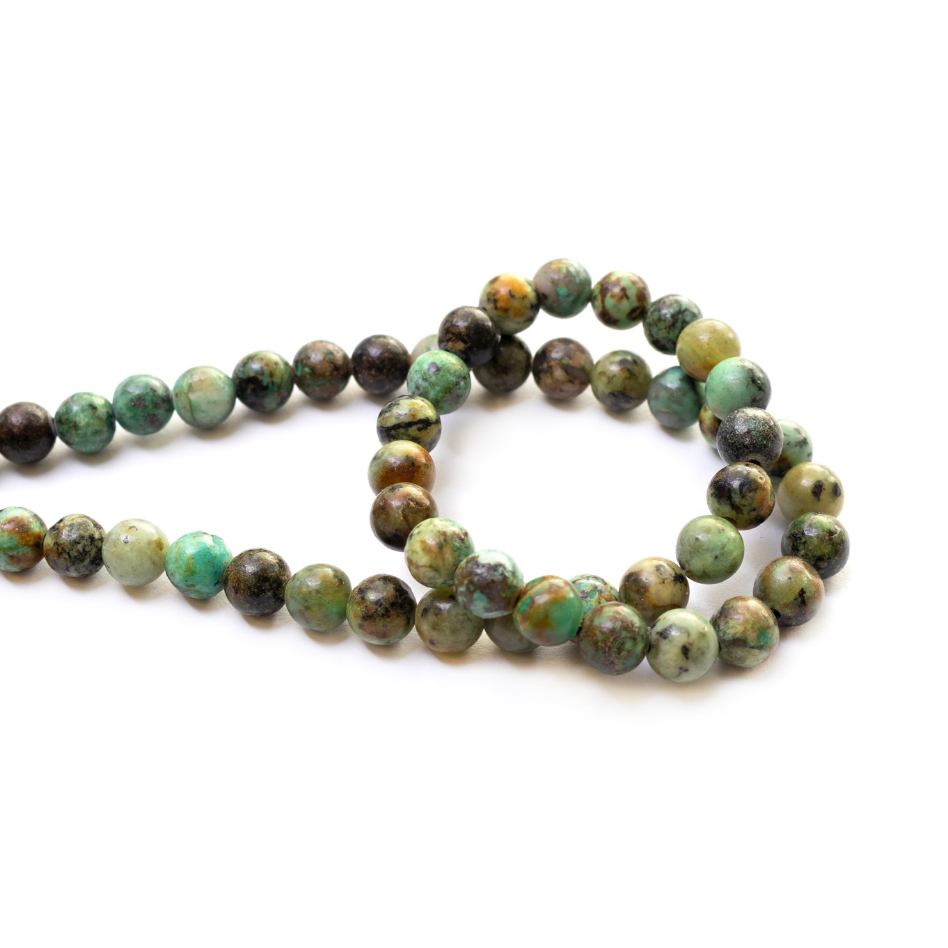 African Turquoise Round Beads - Various sizes