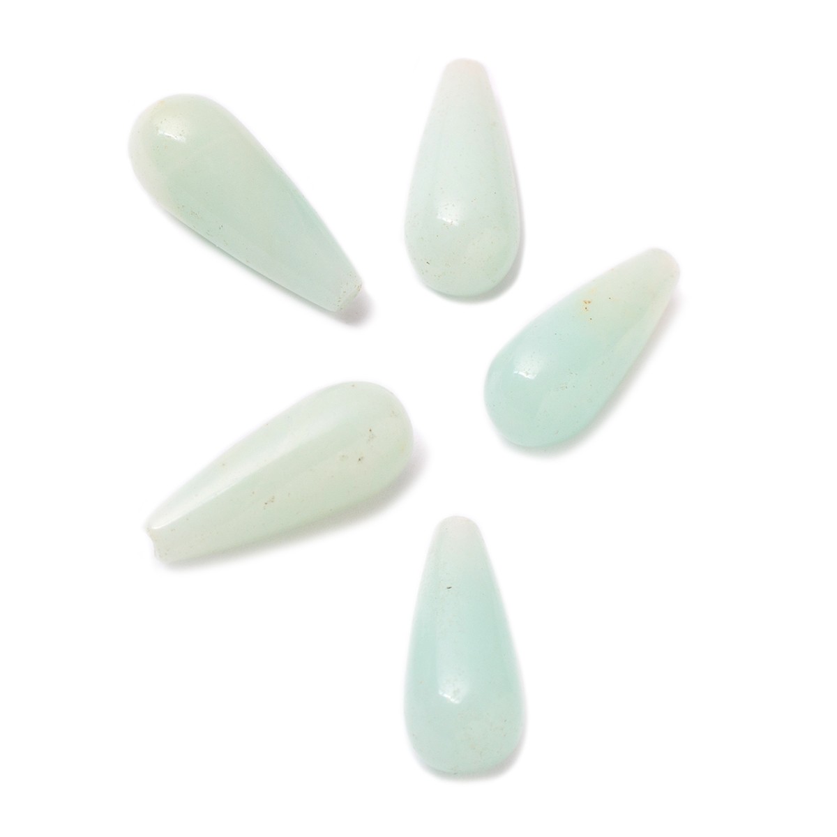 Chinese Amazonite Top Drilled Teardrop Gemstone Beads, Approx 16x6mm