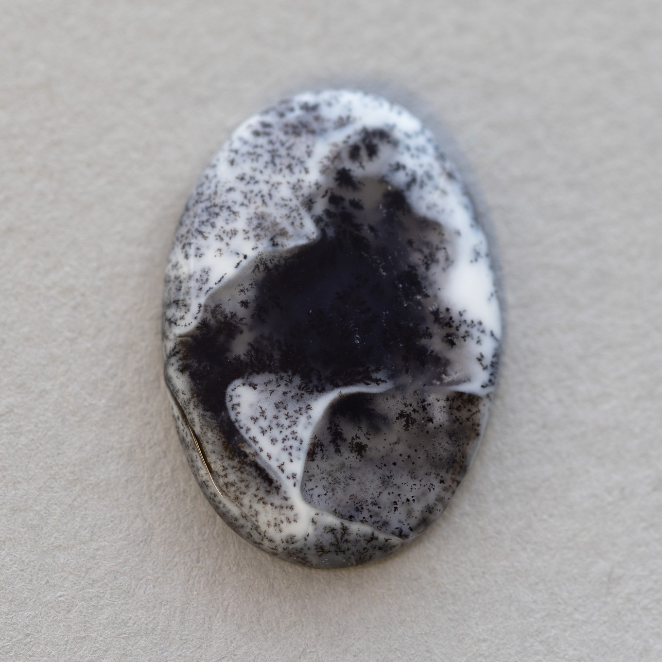 Dendrite Opal Freeform Cabochon, Approx 28x19.5mm