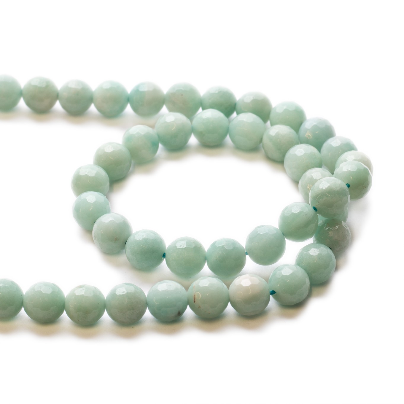 Amazonite Faceted Round Beads - Various sizes