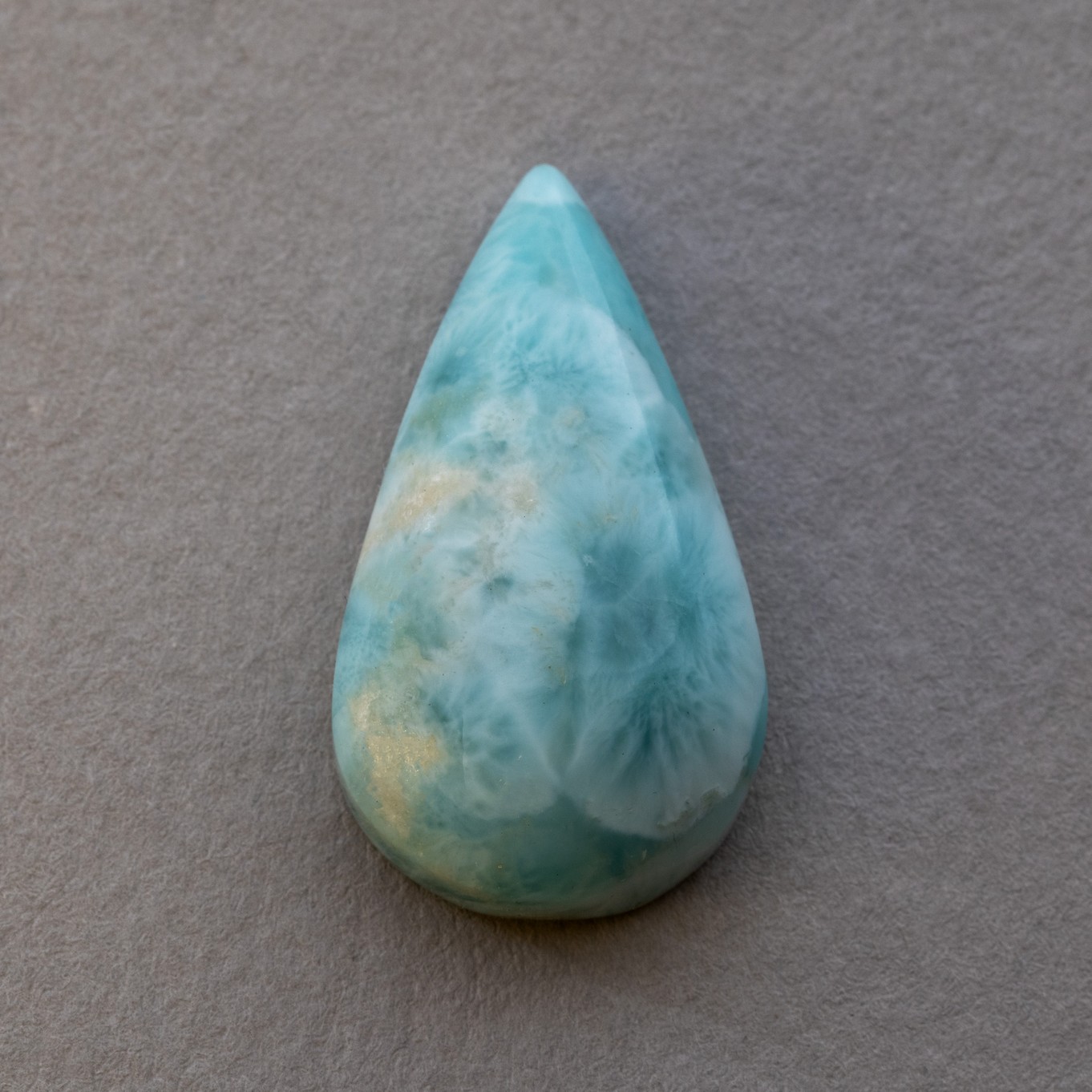 Larimar Freeform Cabochon, Approx 30x17mm