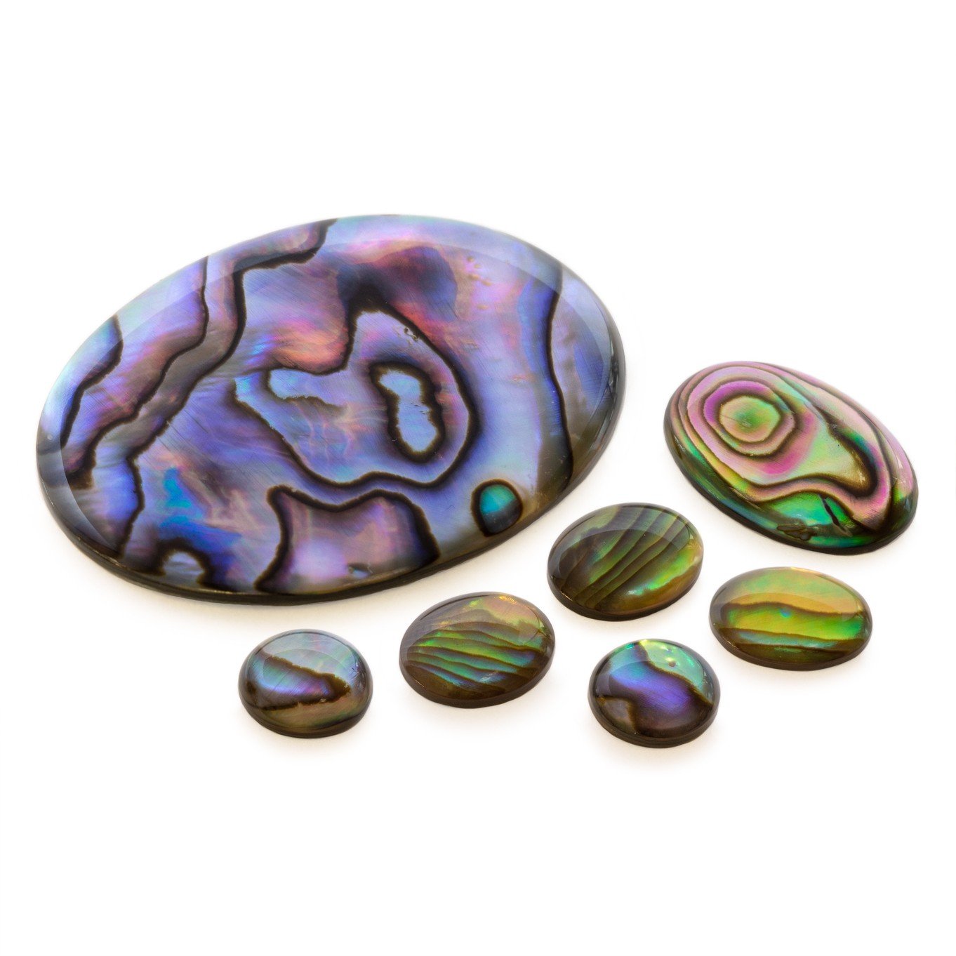 Natural Paua Shell Cabochons