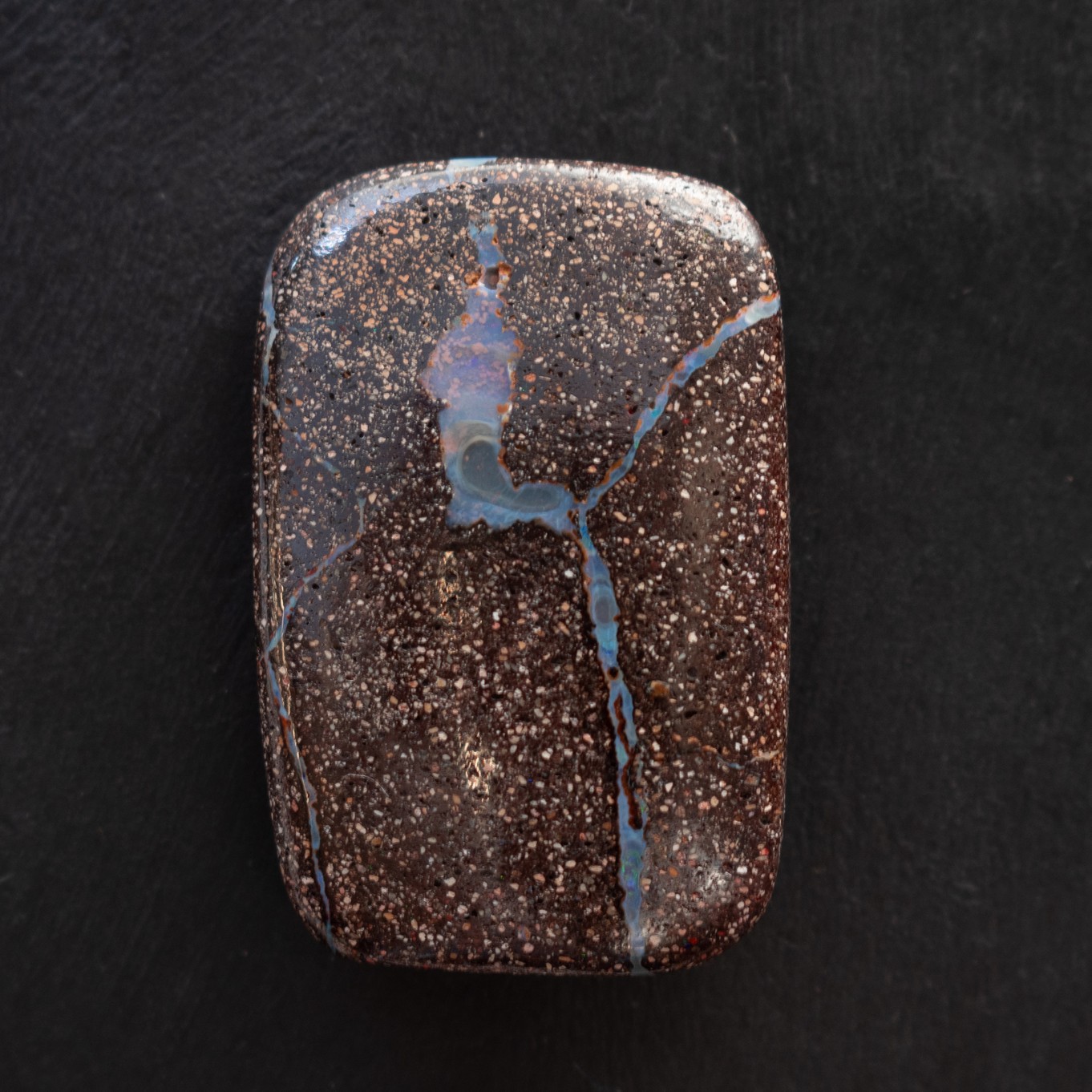 Freeform Australian Boulder Opal, Approx 27x18mm