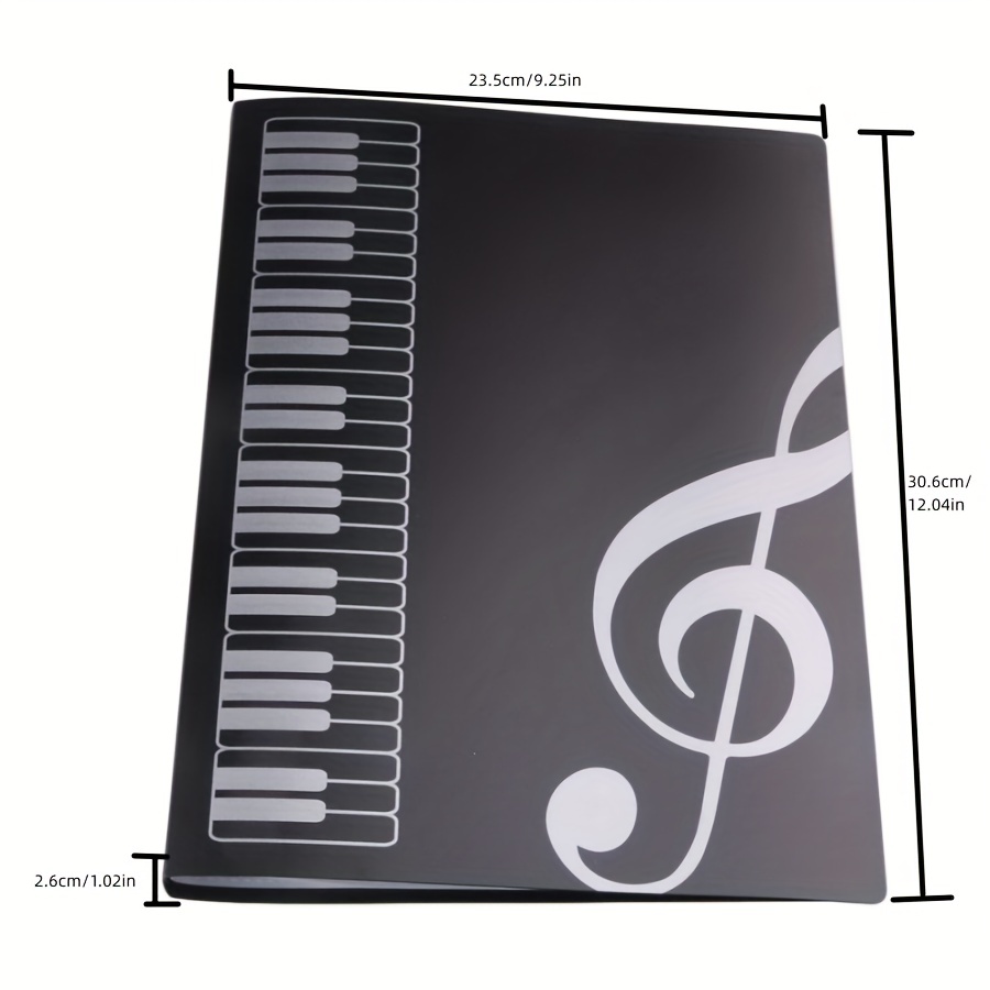 A4 Size 40 pocket Plastic Music Sheet File Folder Perfect - Temu