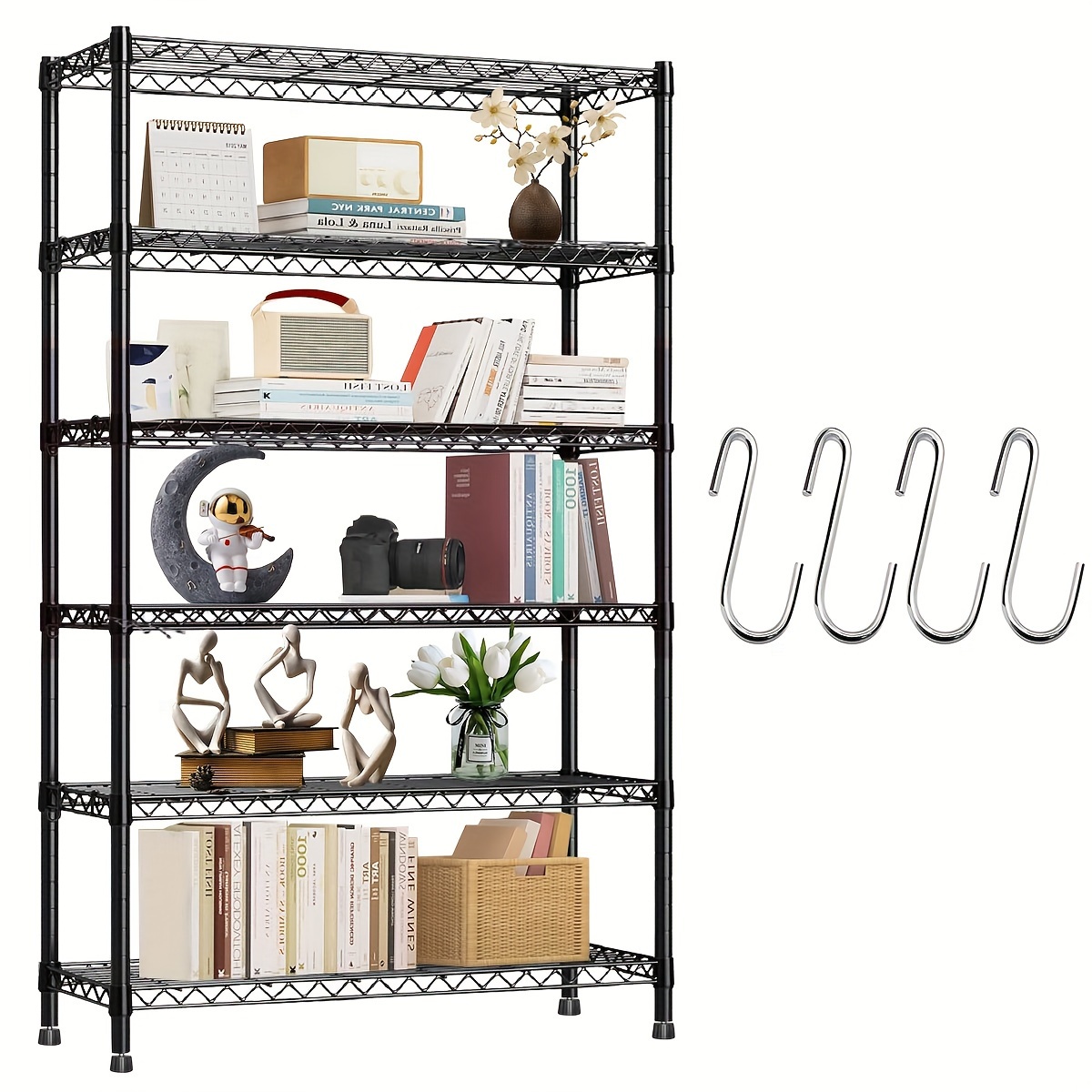 6 tier Heavy Duty Metal Wire Shelving Unit 2280lbs Capacity - Temu