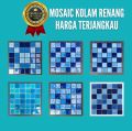 Keramik Kolam Renang Mozaik Kolam Renang Elegan Cantik Mosaic Tegel Kolam Renang Premium. 