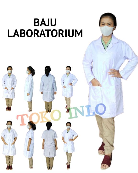 Baju Laboratorium/Baju Lab/Baju Praktikum/Jas Praktek/Jas Labor/Pakaian Lab/Pakaian Lab