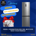 MIDEA MDRB470MGD28 320L BOTTOM MOUNTED FRIDGE [3 TICKS] - 2 YEARS LOCAL WARRANTY. 