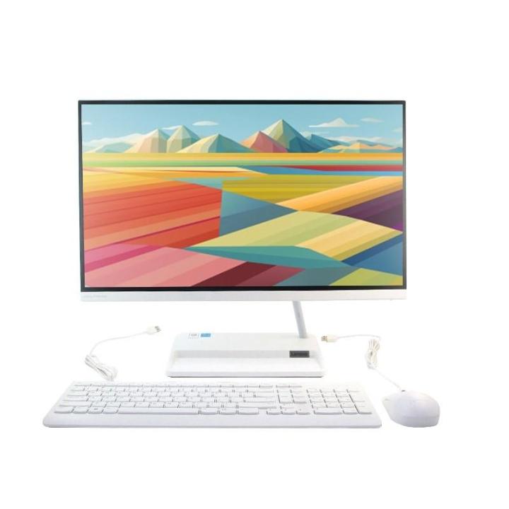 PC AIO PUTIH - LENOVO IDEACENTRE ALL IN ONE 3 24ITL6-68ID - CORE I3-1115G4 - RAM 8GB - SSD 512GB - 23.8 INCH IPS FHD - WINDOWS 11 + OHS 2021 - WHITE