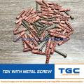 20PCS Tox 8 with Stainless Screw 10 x 1-1/2 inch for Wall Plug Anchor TGC Plastic Screw Anchor. 